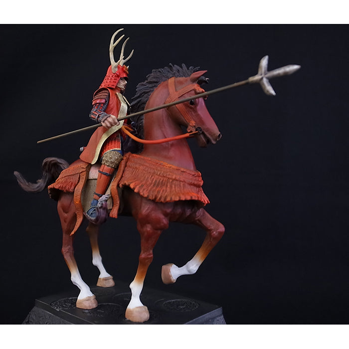 Statue - Sanada Yukimura Figure on Stone Wall KS010 - SAMURAI STORE